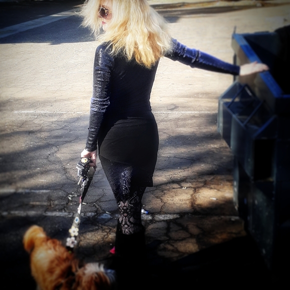 Nicole Miller Black Sequins Dress - Picture 3 of 8